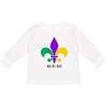 thumbnail image 3 of Inktastic Mardi Gras Fleur De Lis Girls Long Sleeve Toddler T-Shirt, 3 of 5