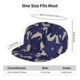 thumbnail image 6 of Daiia Lilies Flowers print Flat Bill Hats Flat Brim Trucker Cap Baseball Cap Adjustable Classic Low Profile Hat Unconstructed Plain Cap, 6 of 9
