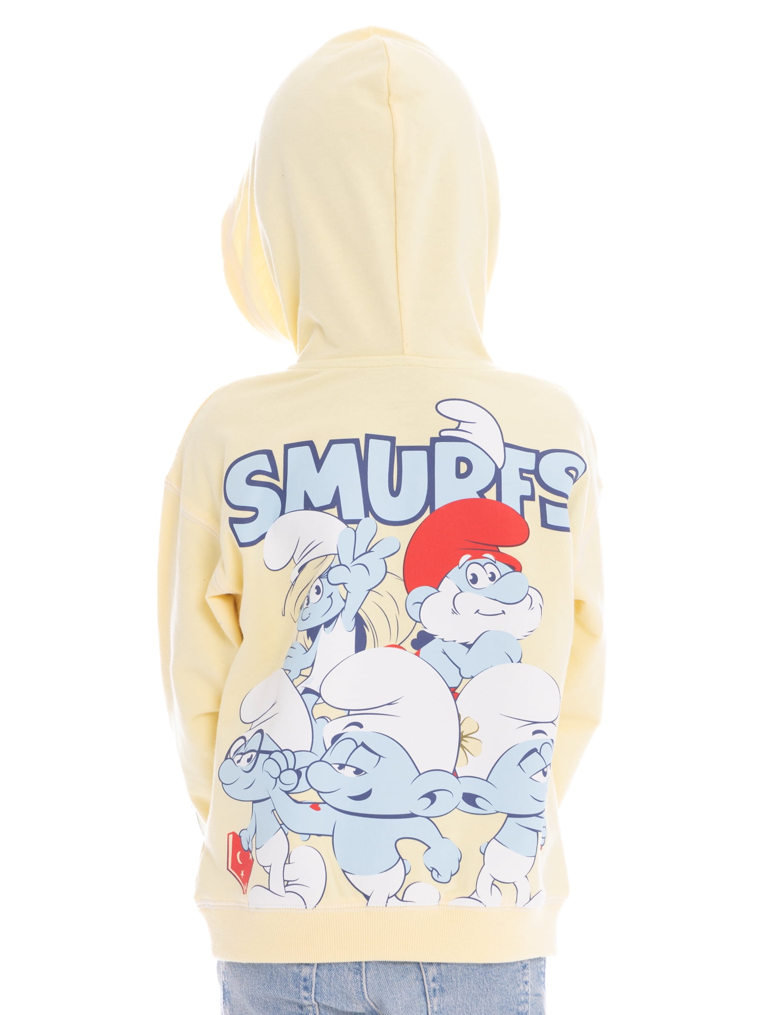 Smurfs Toddler Boys Pullover Hoodie with Front and Back Graphics, Sizes 12M-5T