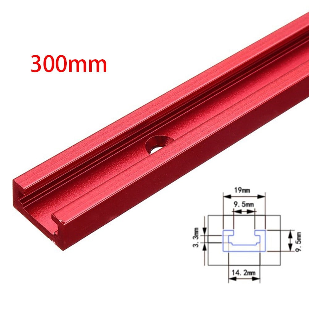 300/400/500mm T-Track S Miter Jig for Woodworking Routers Tool Alloy 
