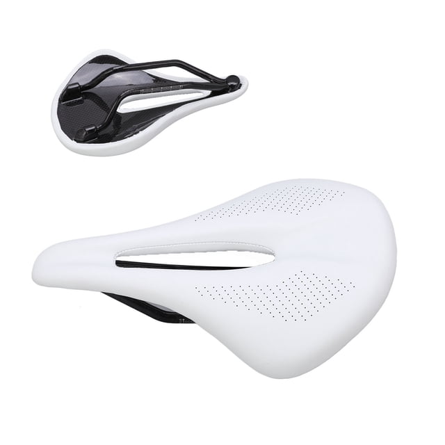 155mm Wide Saddle, Hollow Cycling Road Bike Cushion with Soft Foam Padding, Road