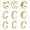 Gold, variant on 9Pcs Cartilage Earrings for Women,C-Shaped Clip on Ear Cuff Set,Gold Plated Cuff Earrings,Huggie Earrings for Women Without Pierced Ears
