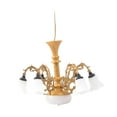 thumbnail image 3 of 1/87 Scale Dollhouse Ceiling Light Ornament, Micro Landscape Simulation Miniature Furniture Toy Accessory, Hanging Lamp, Miniature Scene Model Gold, 3 of 8