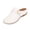 White, variant on Mules for Women Closed Toe Round Leather Slippers Classic Buckle Strap Slip On Flatform Wedge Clogs Backless Indoor Outdoor Loafers
