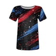 thumbnail image 3 of Women's 250th Anniversary USA Shirt 4th of July Shirts America 250 Merchandise Multicolor Patriotic Graphic Crew Neck Tee Independence Day Top, 3 of 5
