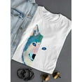 thumbnail image 3 of Wolf's Half Face T-Shirt Women -SPIdeals Designs, Female XX-Large, 3 of 4