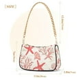 thumbnail image 3 of FORMRS Womens Shoulder Bag with Chain Strap Clutch Purse Cute Tote Handbag, Starfish Seashell, 3 of 7