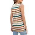 thumbnail image 4 of Fantaslook Womens Tank Tops Crewneck Casual Summer Side Split Sleeveless Shirts Floral Blouses, 4 of 7