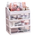 thumbnail image 1 of Caja De Almacenamiento De Maquillaje, Cajón Transparente, Caja De Almacenamiento De Cosméticos, 3 Cajones Escalonados Para Tocador Para Dormitorio, 1 of 7