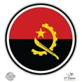 thumbnail image 1 of Angola Flag - 5" Vinyl Sticker - For Car Laptop I-Pad - Waterproof Decal, 1 of 1