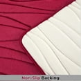 thumbnail image 3 of 1 Piece Swirls Design Embossed Solid Color Memory Foam Soft Bathroom Rug Set Non-Slip PVC Backing, 3 of 5