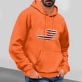 thumbnail image 2 of Wyobmus Flight U.S. Flag Hoodies for Men Casual Printed Sweatshirt Lightweight Long Sleeve Sport Pullover With Pocket Drawstring Workout B-Orange, 2 of 3
