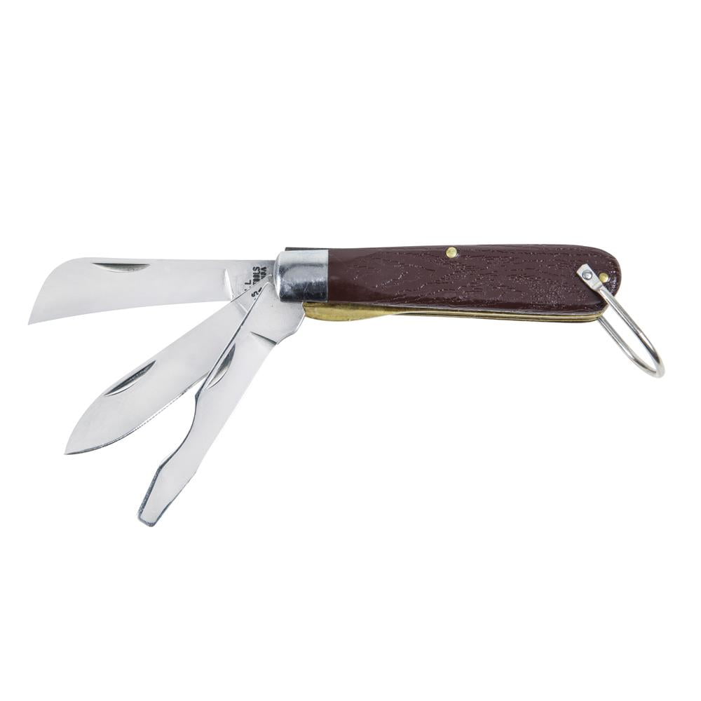 Klein Tools Pocket Knife, (3) Blade, 1550-6