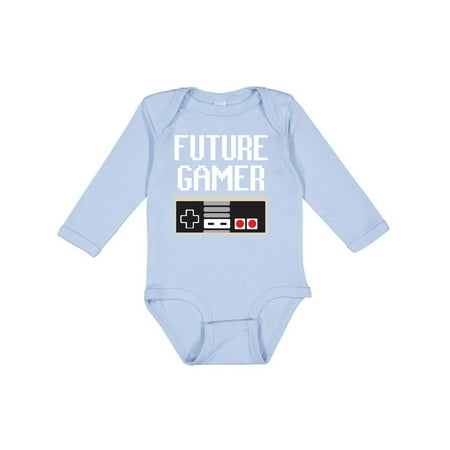 

Inktastic Future Gamer. Gift Baby Boy or Baby Girl Long Sleeve Bodysuit