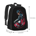 thumbnail image 2 of Patriotic Shield Graphic Laptop Backpack for Travel & Commute, 16.5", 2 of 6