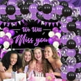 thumbnail image 4 of Farewell Party Decorations for Women Girls, We Will Miss You Party Decoration Backdrop Black Purple Balloon Garland Arch Kit for Retirement Job Change Goodbye Going Away Party Decor, 4 of 6
