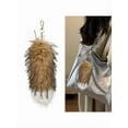 thumbnail image 5 of Long Faux Furs Animal Tail Pendant Keychain Soft Bag Charm Handbag Phone Accessory Car Key Decoration and Accessories, 5 of 11