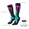 thumbnail image 4 of Pofeuu Rex Dinosaur With Sunglasses Print Stockings, Adult Running Hiking Socks for Youth and Adult, 4 of 6