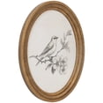 thumbnail image 3 of My Texas House Bird Sketch Round Embossed Textured Framed Antique Canvas Art 11x14, 3 of 7