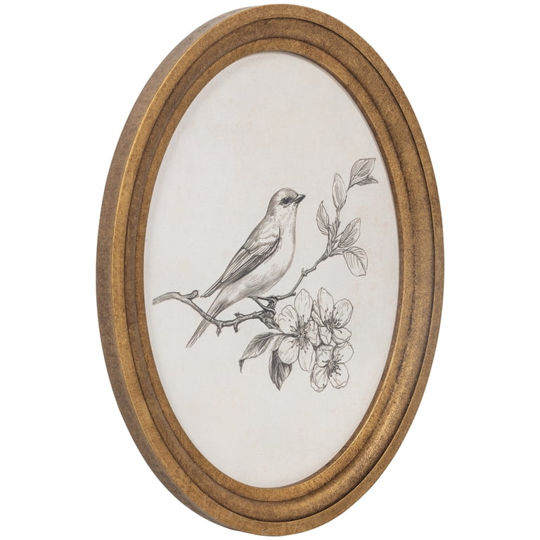 My Texas House Bird Sketch Embossed Framed Canvas Art 11x14 photo 3
