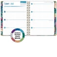 thumbnail image 6 of 2026-2027 Excello Brands 8.5" x 11" Academic Year Hardcover Fashion Planner, Weekly/Monthly, 14 Month, Teal Floral, 6 of 8