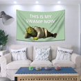 thumbnail image 2 of Tapiz "This Is My Swamp Now" eksent 91x152 cm, 2 of 5