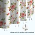 thumbnail image 6 of Pioneer Flower Floral Print Pattern Shower Curtain 72"x84", Bathroom Decorative Shower Curtain Set with 12 Hooks, Waterproof Washable, 6 of 6