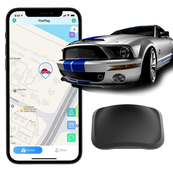 Real-Time Mini GPS Vehicle Tracker - Weatherproof Magnetic Design - No Monthly Fee - Compatible with Android & iOS - Top Hidden Car Tracker for Globa