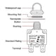 thumbnail image 4 of Kuoyuh Serie 88 5a 6a 7a 8a 9a 10a 12a 15a 20a 25a 28a Mini disyuntor reinicio Manual interruptor protector de sobrecarga 20a, 4 of 5