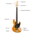 thumbnail image 5 of Tcbosik 5 String Electric Bass Guitar with Bag, Strap, Pick, Connector and Wrench Tool for Music Lovers, Yellow, 5 of 8