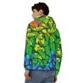 thumbnail image 4 of Honeii Rainbow Butterflies Print Hoodies for Men, Pullover & Full Zip, Breathable Zip up Hoodie, Sweatshirt-Large, 4 of 5