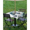 thumbnail image 4 of Fsddascl Teal Green Sea Turtle Outdoor Tablecloth - 54x54 Inch Square Dining Table Cover, Summer Ocean Vintage Wood Grain Waterproof Outdoor Table Cloth with Umbrella Hole & Zipper for Picnic/Patio, 4 of 7