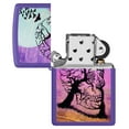 thumbnail image 6 of Zippo Skull Tree Design Purple Matte Pocket Lighter, 6 of 6