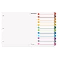thumbnail image 2 of Cardinal OneStep Printable Table of Contents Dividers, 12-Tab, 11 x 17, Multicolor Tabs -CRD84895, 2 of 2