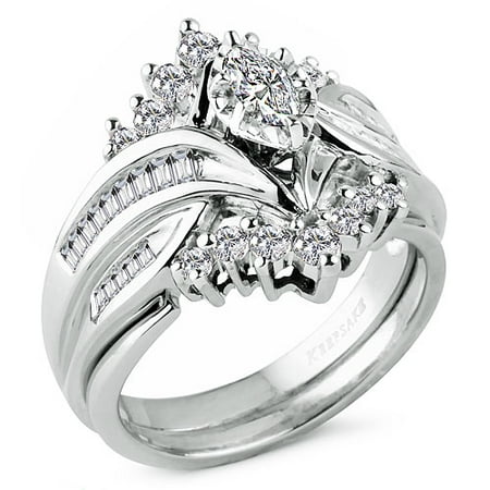 Everlasting Love 7/8 Carat Diamond 14k White Gold Bridal Set