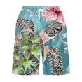 thumbnail image 4 of Mens Quick Dry Shorts Summer Beach Shorts Outdoor Casual Novelty Printed Shorts Athletic Hiking Shorts Light Blue,XXL, 4 of 5
