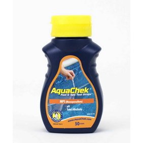 AquaChek Orange 561682A Swimming Pool Spa Monopersulfate 3-in-1 Test Strips - 50