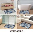 thumbnail image 4 of 1pc Patterned Tile Design Absorbent Non-Slip Bathroom Thickened Flannel Rug Decor,Soft,Quick Drying,Suitable For Indoor/outdoor Use,Bathrooms,Bedrooms,Kitchens,Terrace,Laundry Rooms,16"x24", 4 of 9