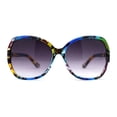 thumbnail image 3 of Womens Art Deco Rhinestone Jewel Arm Butterfly Designer Sunglasses Rainbow Flower Smoke, 3 of 4