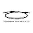 thumbnail image 2 of God Is In Control Inspirational Stainless Steel Braided Adjustable Bracelet Motivational Jewelry, 2 of 2
