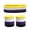 AB173 Black, variant on Tisuna Headbands Set For Women Men, Moisture-Wicking Stretchy 1 Headbands With 2 Wristbands Color Block Matching Set For Sport Workout