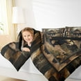 thumbnail image 5 of jejeloiu Jungle Wildlife Bear Bedding Comforter Set,Old Barn Door Twin Comforter Sets,Rustic Farmhouse Cabin Bedding Set For Boys Kids,Ultra Soft Home Decor Reversible,2-Piece, 5 of 8