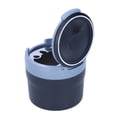 thumbnail image 2 of Car Ashtray   Holder  Cup Cupholder Ashtray Auto Storage Car Ashtray Stainless Steel Container Smokeless Blue LED Light With Builtin Battery Universal, 2 of 8