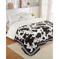 thumbnail image 3 of GARVEE Heated Electric Blanket Queen Size,90"x84" Cow Print Fast Heating Blankets with Dual LCD Controller,10 Heat Settings&1-12H Time Settings Auto Off,Black Brown, 3 of 8