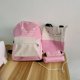 thumbnail image 1 of Juego De Mochila Con Estampado Kawaii De 4 Piezas, Mochila Escolar Con Contraste De Color Con Bolso De Mano, Bandolera Y Estuche Para Lápices, 1 of 3