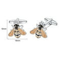 thumbnail image 4 of Yoursfs Men's Shirt Cufflinks Insect Collection Personalized Bee Shape Cufflinks Gift, 4 of 4