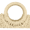 thumbnail image 3 of Bolso De Playa Multifuncional Paja Para Mujer Urbanas Moda Xtellar amarillo, 3 of 4