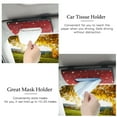thumbnail image 5 of OTOSTAR Bling Bling Car Sun Visor Tissue Box Mask Holder, Pure Handmade Crystal Auto Napkin Box Holder PU Leather Backseat Paper Towel Box with 1 Tissue Refill (Red), 5 of 7