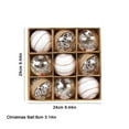 thumbnail image 3 of 9 PCS Champagne Clear Christmas Ornaments Bulk Set 3.14 Inch Large Shatterproof Glitter Hanging Ball Decorations for Xmas Tree Holiday Party Home Decor Wreath Garland Festive Christmas Decor, 3 of 9