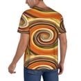 thumbnail image 2 of Fotbe Colorful Swirl Baseball Jersey Shirt for Men and Women, Casual Short Sleeves Button Down T-Shirt-Large, 2 of 9